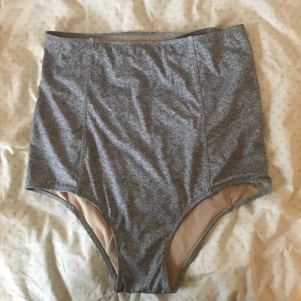 Gray Extended High Waist Bottoms